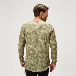 Men's Ltd Grid Floral L/S Tee