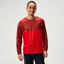 Men's SingleTrack Core Printed L/S Tee